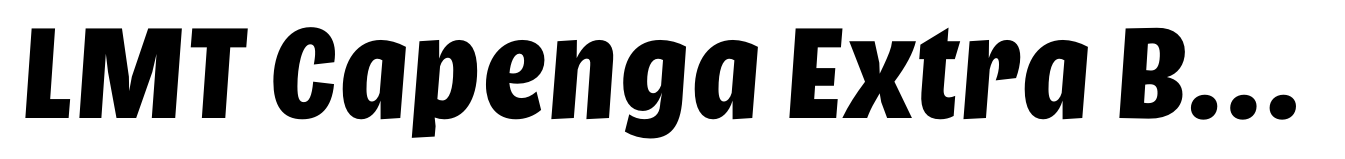LMT Capenga Extra Bold Italic